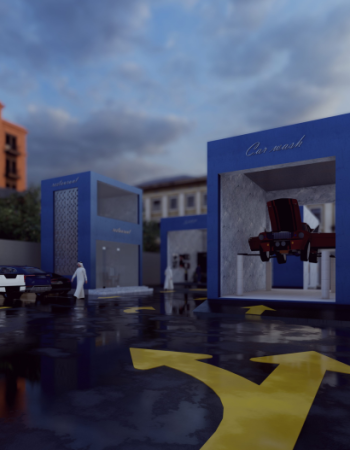 مشروع مركز خدمة سيارات