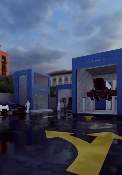 مشروع مركز خدمة سيارات